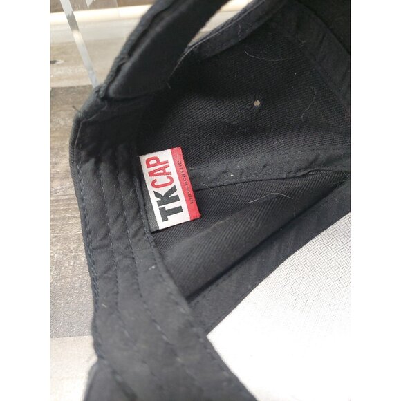 TK Cap Fire Fighter FD Black With Raised Embroidered Logo Hook n Loop Hat - Picture 7 of 7